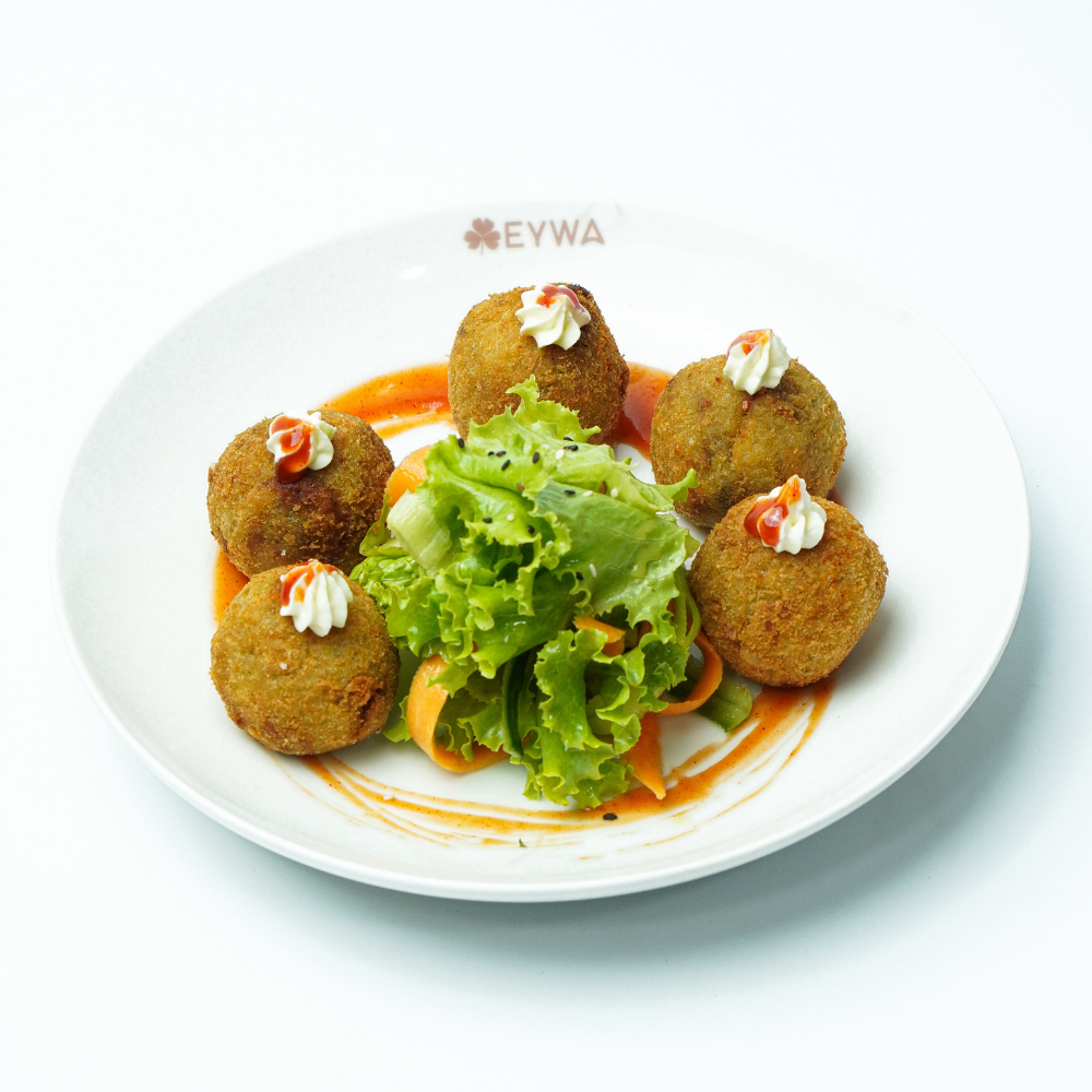 ROASTED PUMPKIN AND MUSHROOM CROQUETTES